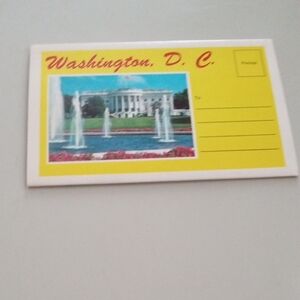 Washington, D.C. Postcard with Yellow Border